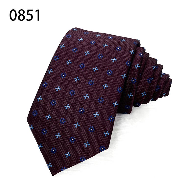 Polyester Red Dot Tie Print Herre Slips