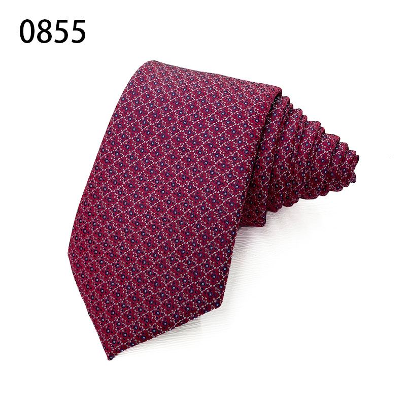 Polyester Red Dot Tie Print Herre Slips