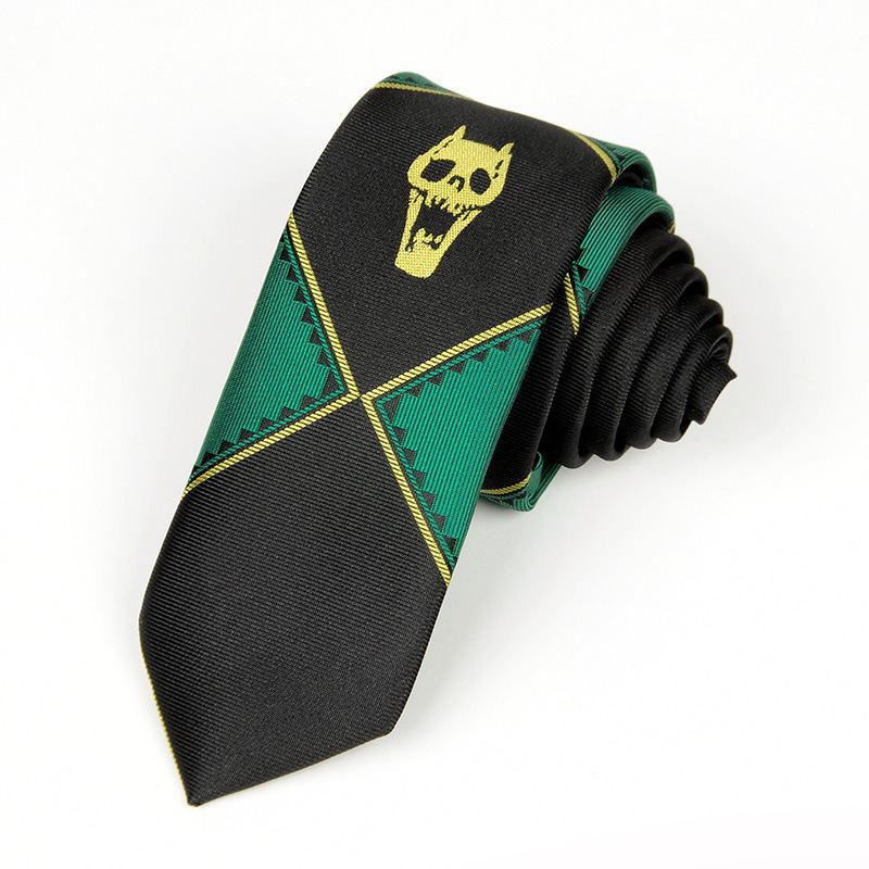 Slips Bizarre Adventure Skull Lazy Zipper Tie Til Mænd