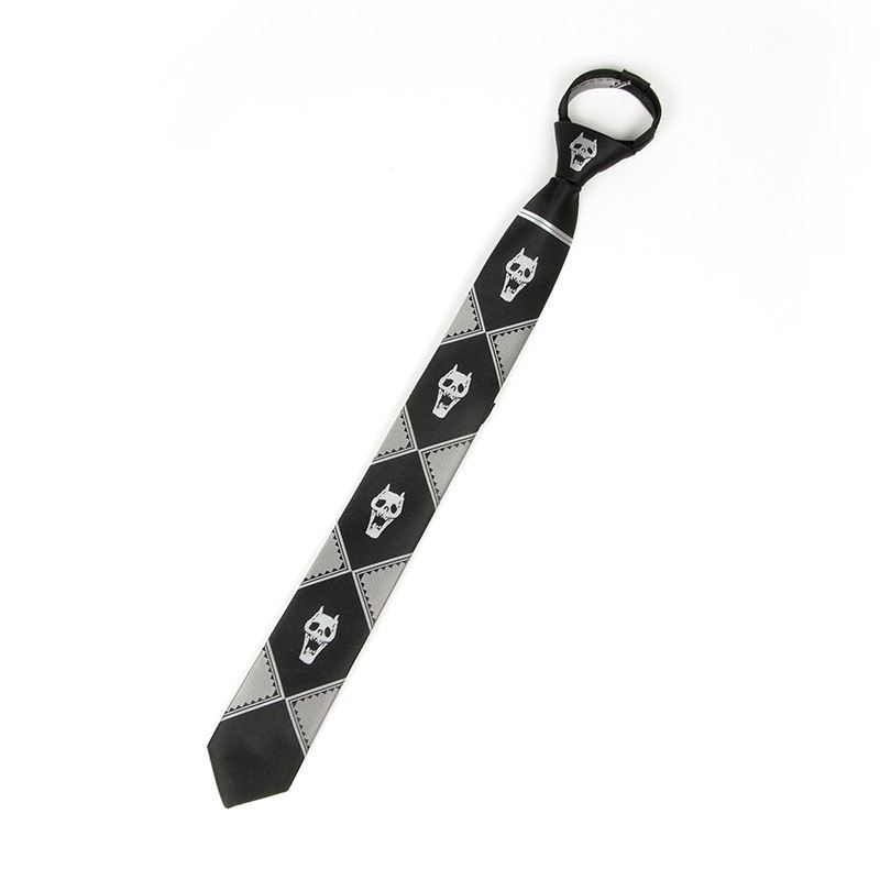 Slips Bizarre Adventure Skull Lazy Zipper Tie Til Mænd