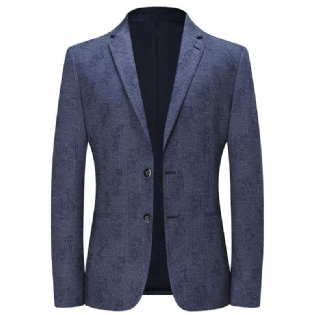 Blazer Jacquard Lille Jakkesæt Med To Knap Til Mænd Business Casual Top