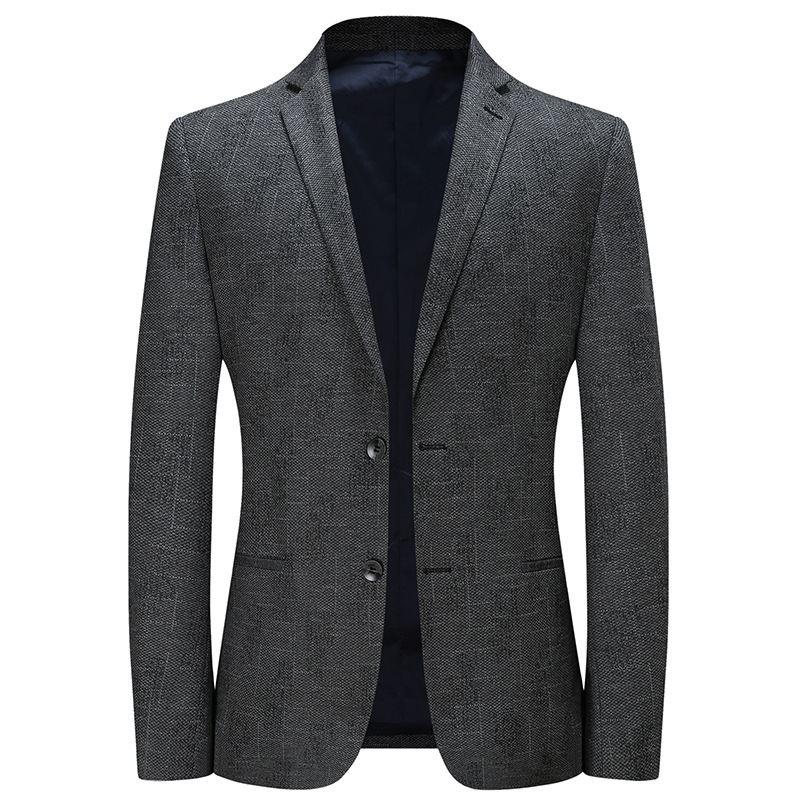 Blazer Jacquard Lille Jakkesæt Med To Knap Til Mænd Business Casual Top