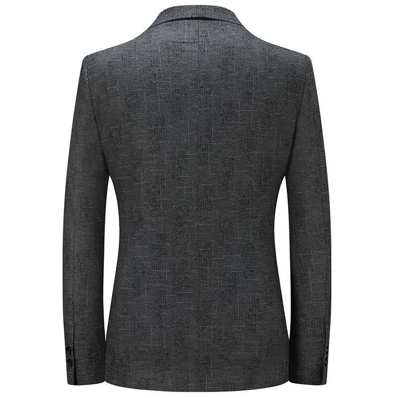 Blazer Jacquard Lille Jakkesæt Med To Knap Til Mænd Business Casual Top