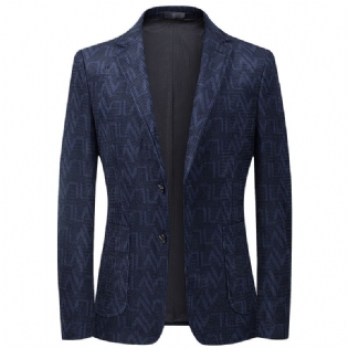 Efterår Og Vinter Jacquard Corduroy Stretch Suit Mænds Ungdom Western Fit Casual